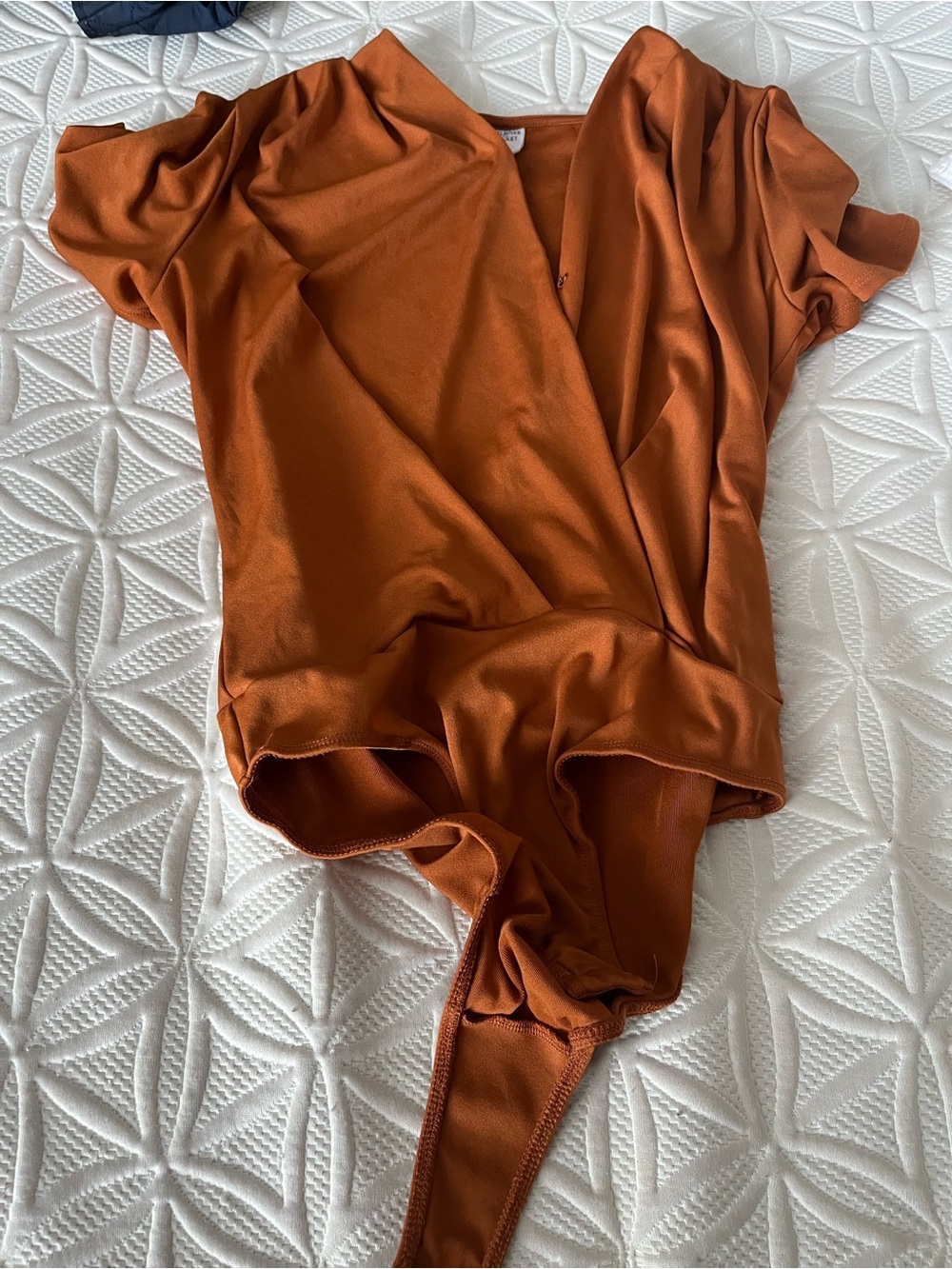 Melrose and Market Rust Orange Wrap Bodysuit